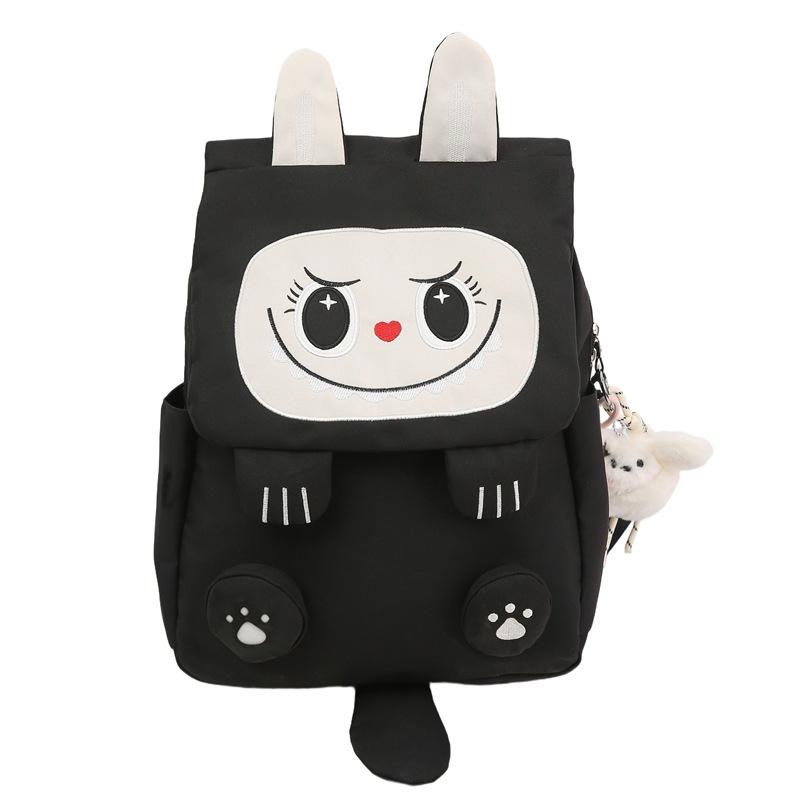 Schoolbag cute cartoon backpack, new versatile student backpack for girls, lightweight travel large-capacity backpack for middle and high school