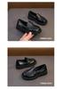 Kinderschuhe im britischen Stil aus schwarzem Leder - Lässige Frühjahrs-/Herbst-Fahrschuhe für Jungen und Mädchen
