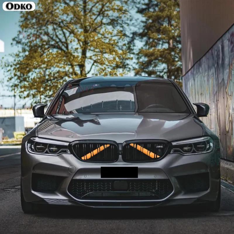 Car Front Grille Trim Strips For BMW 1 3 5 Series F20 116i 118i 120i F30 F31 F34 GT 320i 328i G30 G31 Sedan Touring Accessories