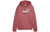 Sweatshirts Women's Red Brown Hooded Moderate Regular 681520-21