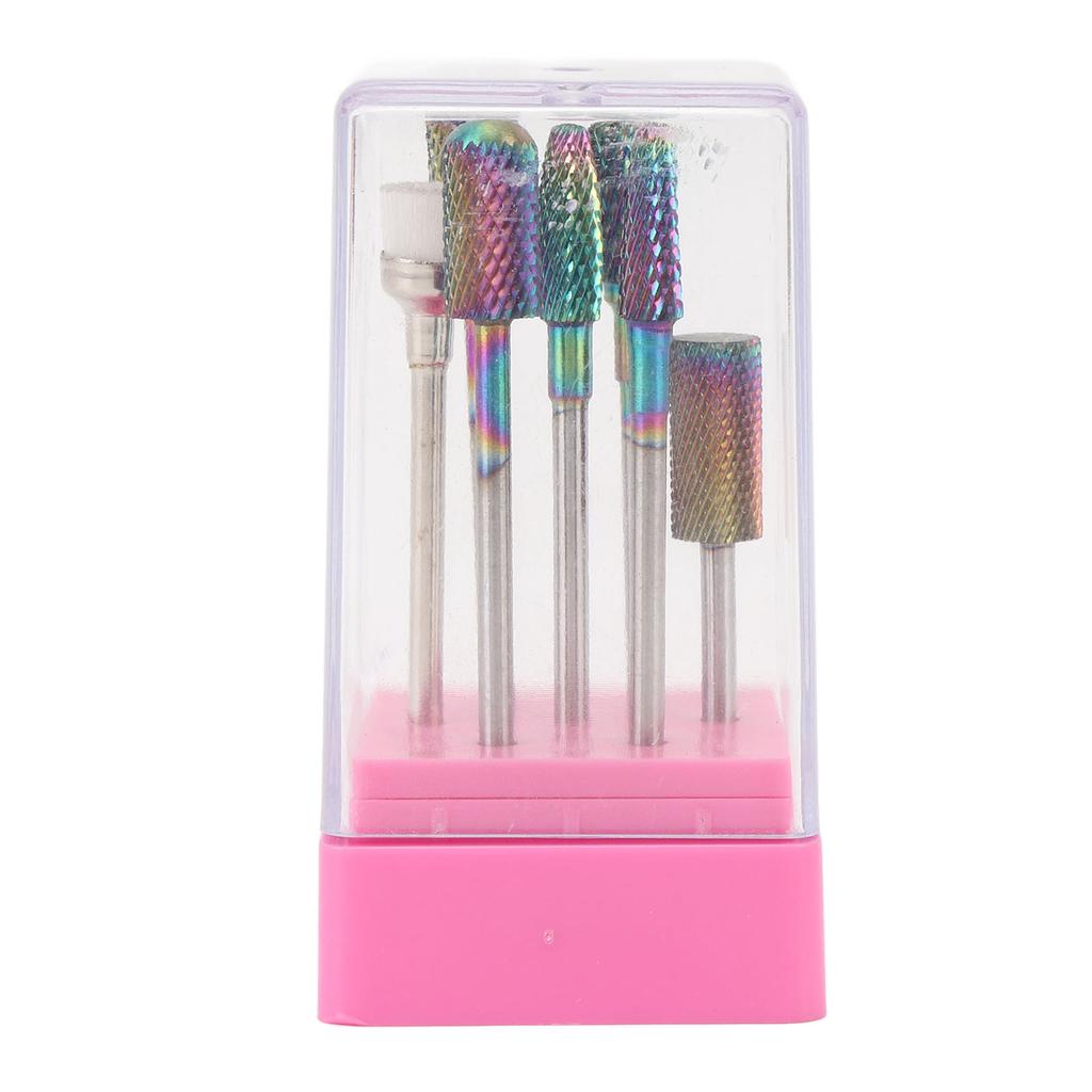 7pcs Drill Bits for Nails Tungsten Carbide Drill Bits Manicure Pedicure Remover Tools for Acrylic