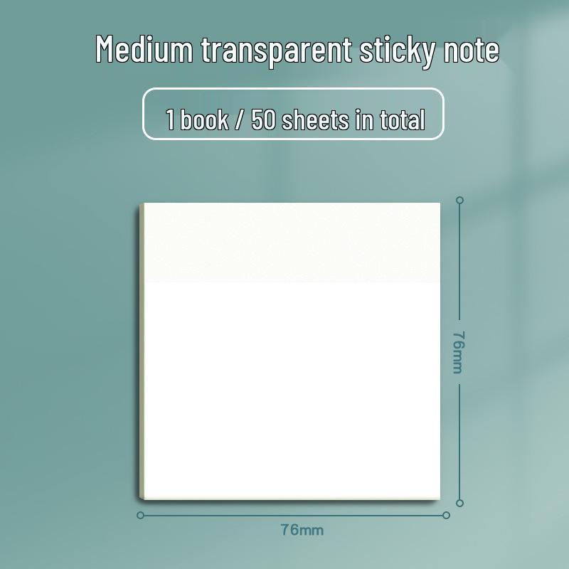 PET Transparent Reusable Sticky Notes: Creative Wrong Answer & Memo Notes for Students