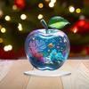 Landscape Pattern Apple Shape Table Ornaments 2D Flat Statue Decor Trendy Crafts Gifts  Home Decor