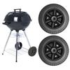 Heavy Duty 6" Barbecue Grills Casters Heatproof Plastic Construction Easy Installation Suitable Accessories