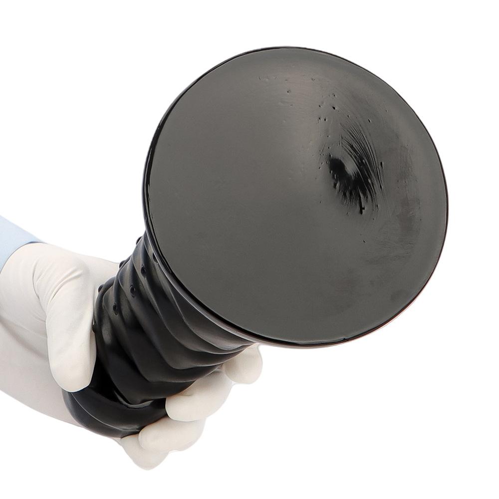 Giant PVC Anal Plug with Suction Cup Large Size Spiral Butt Plug Beads Anus Expander Masturbator Sex Toy