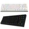 Mechanical Keyboard ABS Cover 87 Shaft Keys Mixed Color Light Colorful LED Effect Water Proof Electronic Gaming Keyboard