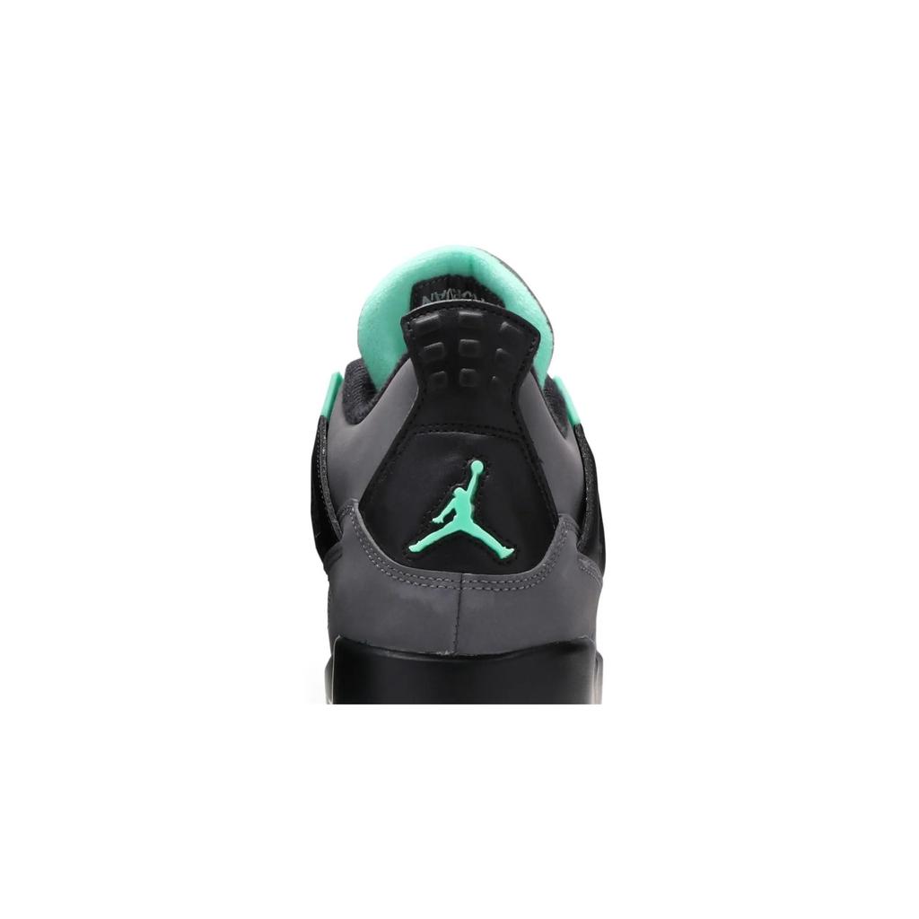 Air Jordan 4 Retro Grade School 'Green Glow' (Unisex) Dark Grey / Green Glow / Cement Grey / Black Kids' Basketball Shoes 408452 033
