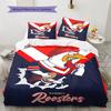 Sydney Roosters Legacy Bedding Quilt Set Quilt Cover Pillowcase Home Decoration Birthday Gift (1 * Duvet Cover + 2 * Pillowcase, Without Core)