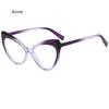 Anti Blue Light Cat Eye Glasses Frames Women Fashion Print Eyeglasses Frame Female  TR90 Computer Eyewear Diopter