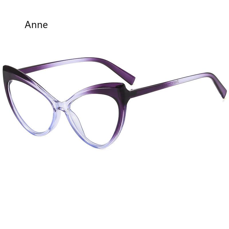 Anti Blue Light Cat Eye Glasses Frames Women Fashion Print Eyeglasses Frame Female  TR90 Computer Eyewear Diopter