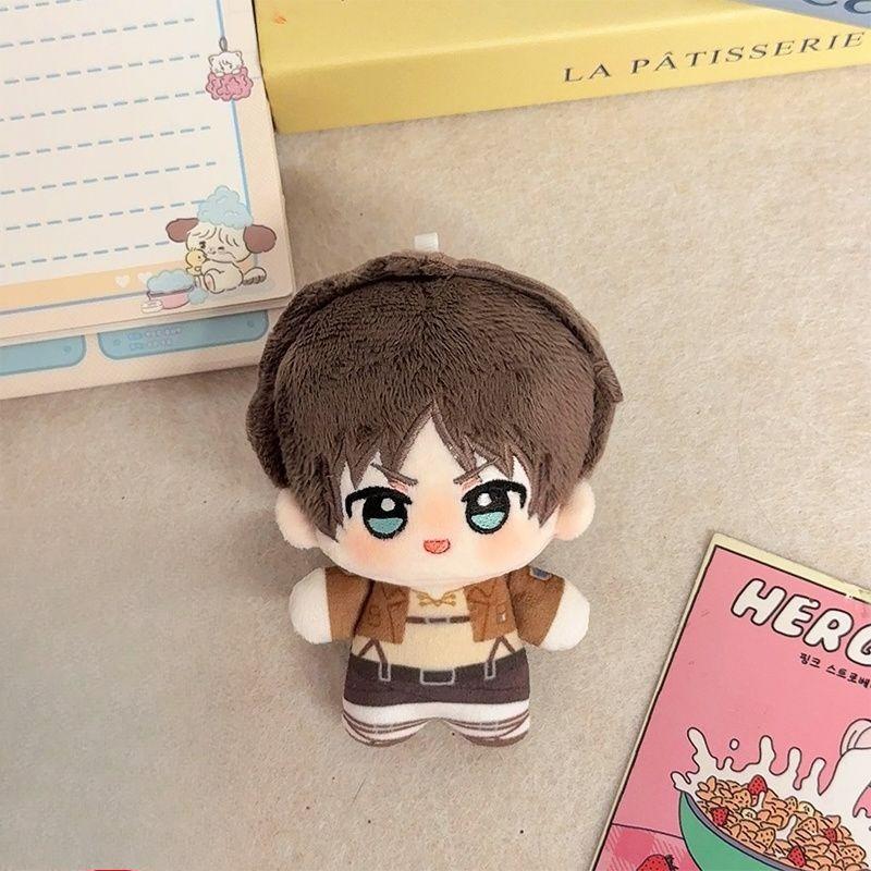 10cm Kawaii Classic Anime Attack on Titan Plush Doll Toy Cartoon Peripheral Stuffed Plush Soft Doll Toy Children's Gift