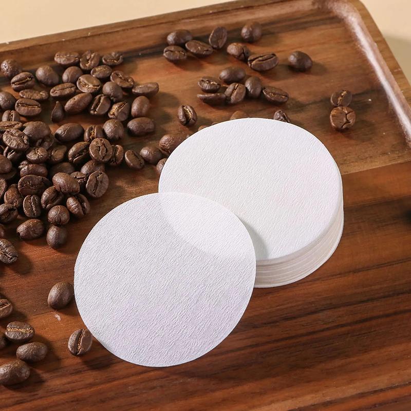 Coffee Filter Paper 51Mm 53Mm 58Mm Round Disposable Secondary Water Filter Papers Espresso Portafilter Accessories Barista Tools