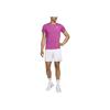 Nike Court Slam Dri-Fit Tennis Top Round Neck Breathable Short Sleeve T-Shirt Men Tops Hot-Purple White FQ2018-518