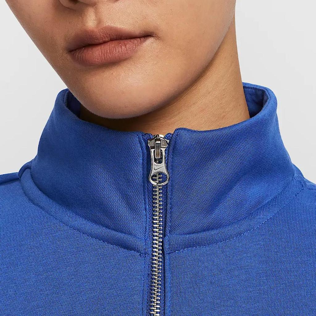 Nike Sportswear Phoenix Fleece Knitted Warm Comfortable Loose Sweatshirt Women sweatshirt Blue HJ0932-480