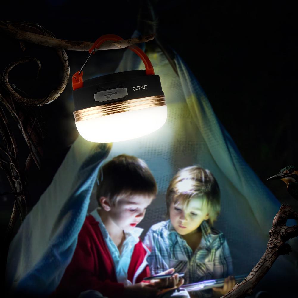 Outdoor Mini Waterproof LED Light High Brightness Hanging Lamp for Camping Tent USB Rechargeable