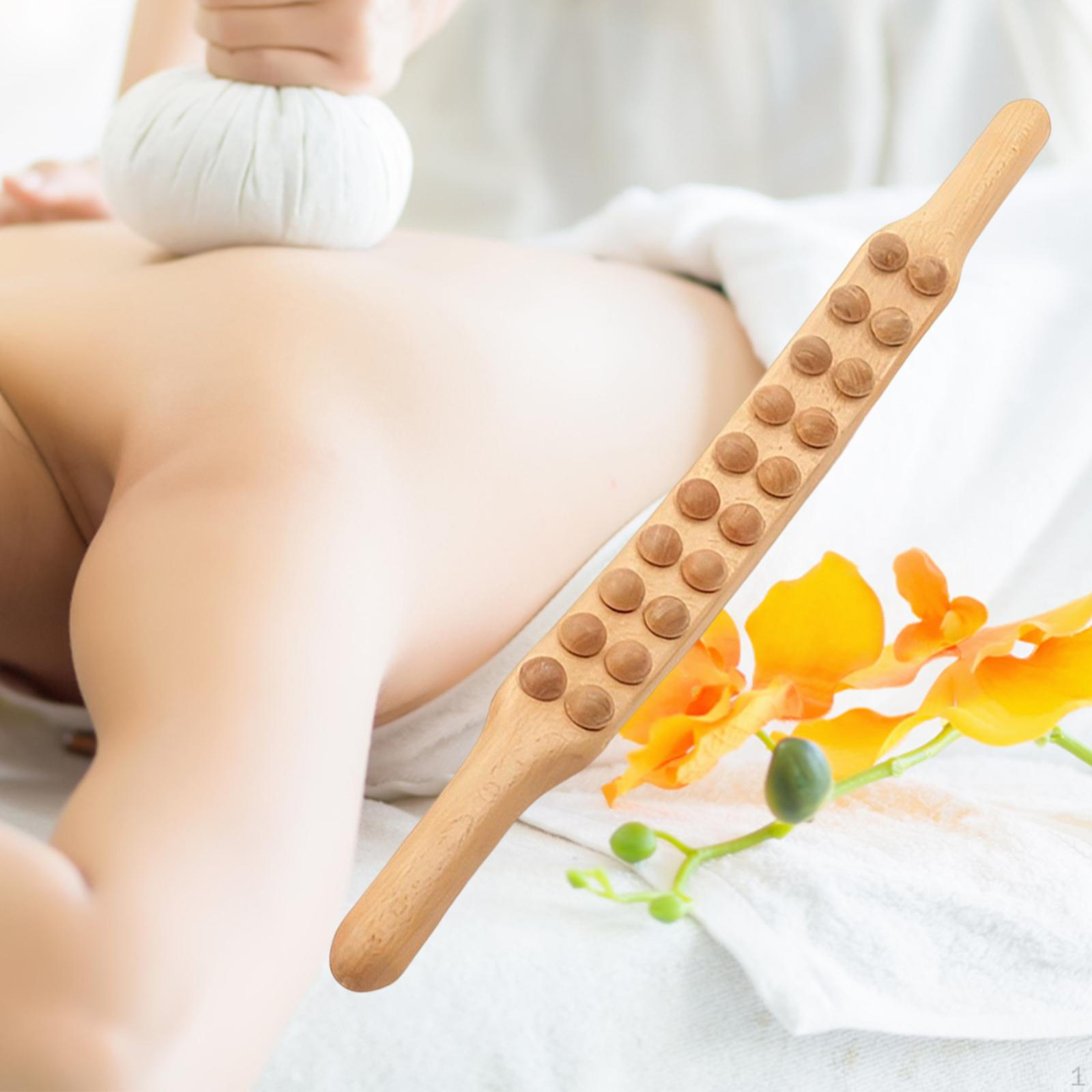 

60cm Wooden Scraping , Tool ,Muscle Relaxation for Legs ,Shoulder ,Waist ,Back Neck жовтий