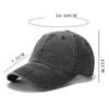 Retro Solid Color Washable Baseball Cap Summer New Women Men Hats Sunscreen Hats Cotton Outdoor Sport Running Visor Casual Cap
