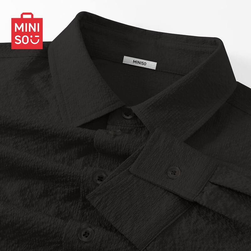 MINISO Men's Lightweight Casual Long Sleeve Shirt