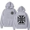 [Křížová EU velikost] Pánská mikina s logem West Coast Iron Cross Choppers