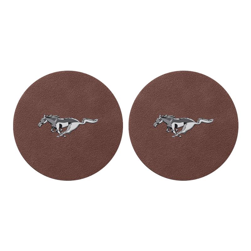 Badge Car Cup Coaster Waterproof Non-Slip Sift-Proof Spill Saucer For Ford F150 Focus Ranger Fiesta Transit Mustang Mondeo MK2 MK3 Fusion