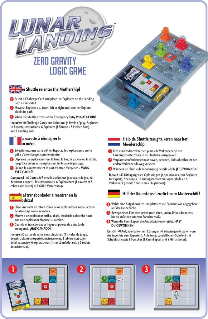 Think Fun Luna Landing Card Board Table Games Games, Games,