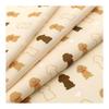 Hamamonyo Tenugui Towel - Toy Poodle Print, 100% Cotton, Approx. 34cm x 90cm, Raw Edge