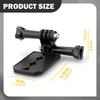 Action Camera Mount Holder,Easy Attach to Metal Quick Release Bracket Rotation Support for Car