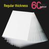 A4 Single Sheet L-Type Transparent Folder - Thickened Two-Page File Sleeve
