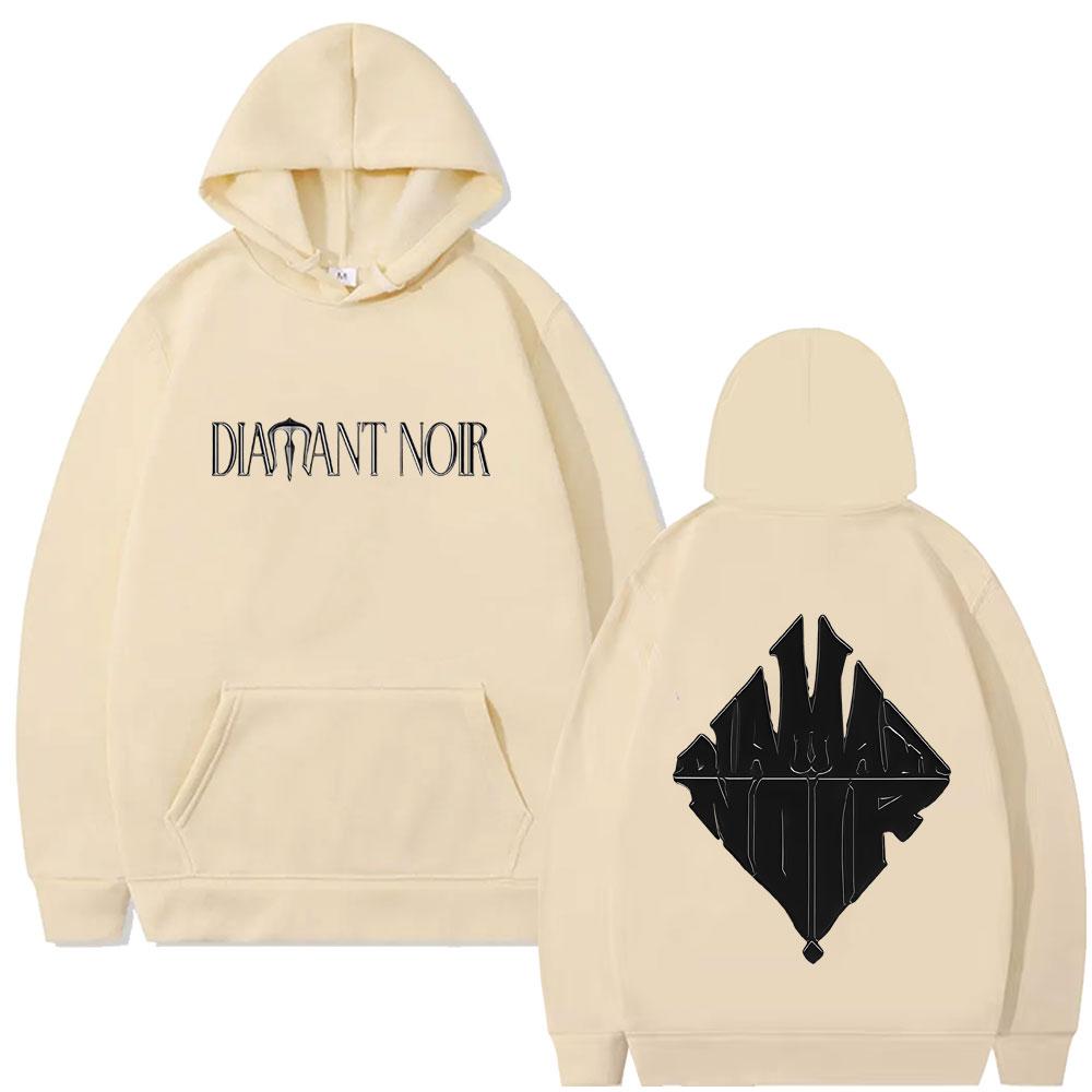Rapper WeRenoi Diamant Noir Graphic Hoodie Men Women Fashion Pop Music Streetwear Male Casual Vintage Oversized Hoodies