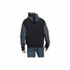 adidas Originals Plaid Letter Logo Print Sports Hoodie for Men, Black