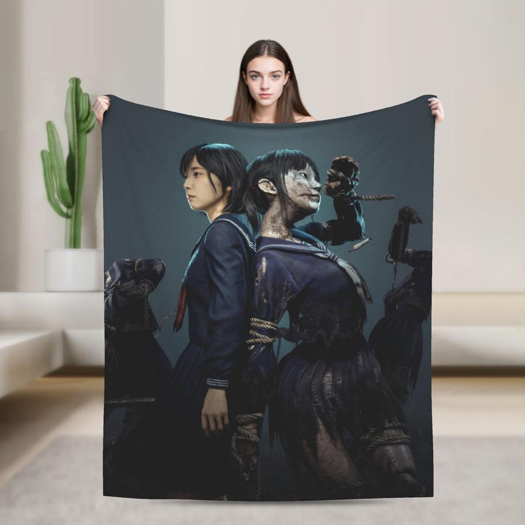 Silent Hill f Game Poster Blankets Quality Super Warm Throw Blanket Autumn Kids Home Decor Fashion Bedspread