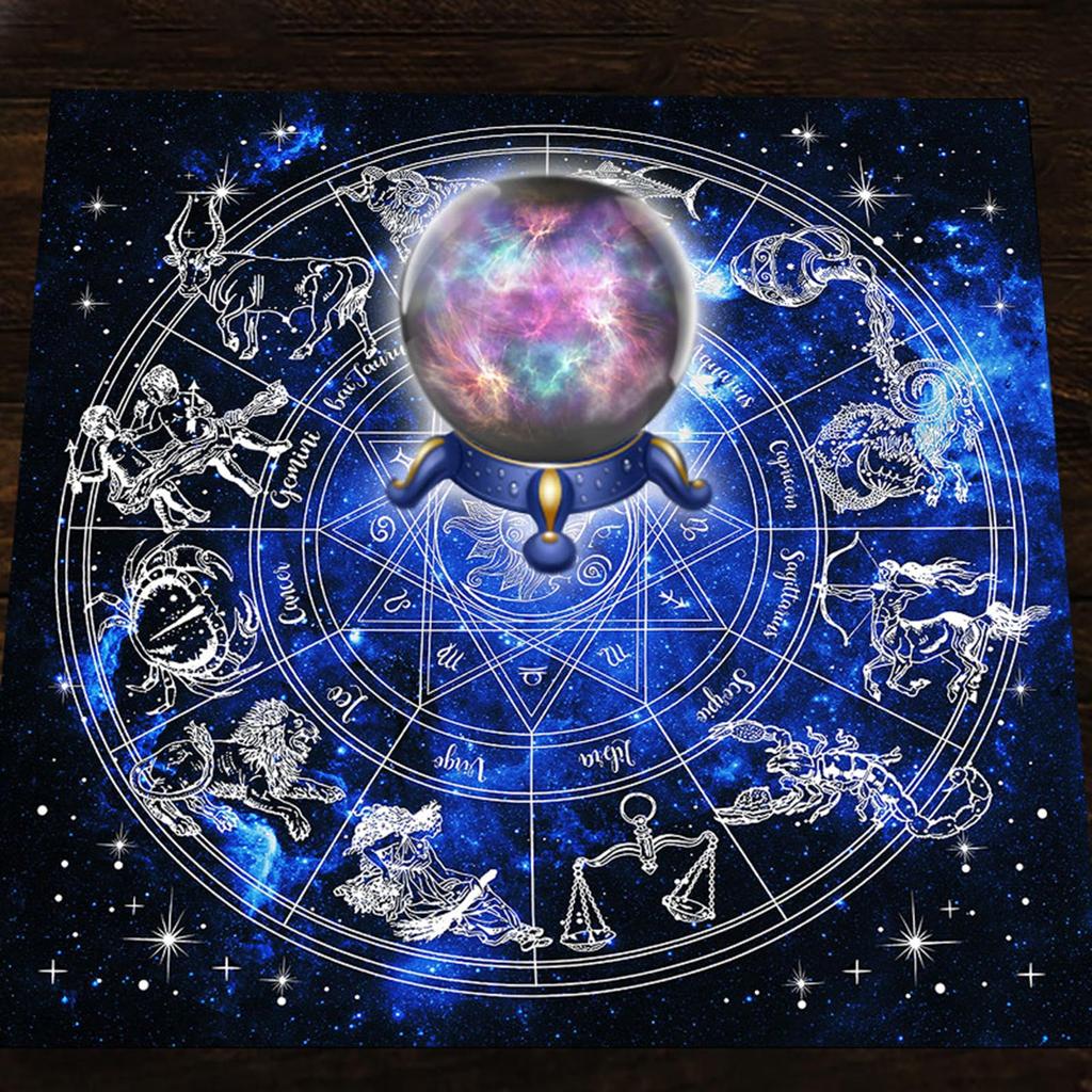 Square Flannel Tarot Altar Cloth Card Board Game Astrology Oracles Card Pad Table Cover Card Mat Divination Tablecloth