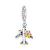 Charm Beads Travel Plane Camera Luggage DIY Jewelry Accessories Bracelet