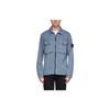 Stone Island FW21 Washed Double Pocket Label Solid Jacket Men Jacket Fog-Blue 7515113WN-V0146