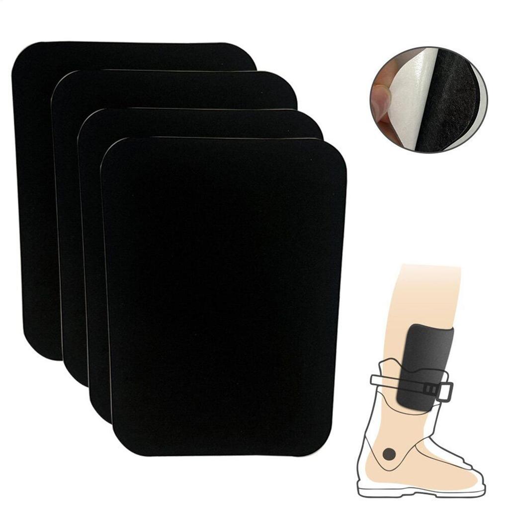 4 Stück Ski-Schienbeinschoner zuschneidbar Snowboard-Beinpolster für Männer Frauen, Schutz für alle Niveaus für Snowboarding, Parkfahren & Winter