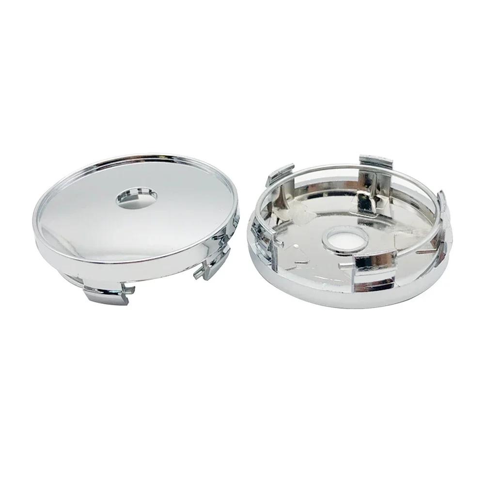 4pcs Universal Plastic 60mm- 56mm Silver Car Rims Alloy Wheel Center Hub Centre Cap Decor Car Accessories Wholesale NEW
