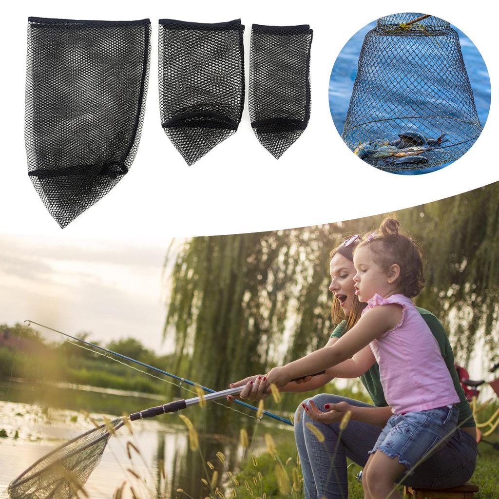 Quick Dry Fishing Net Pouch Coated Mesh Bag for Outdoor Enthusiasts Handcrafted Fishermen Net Pocket Large Capacity