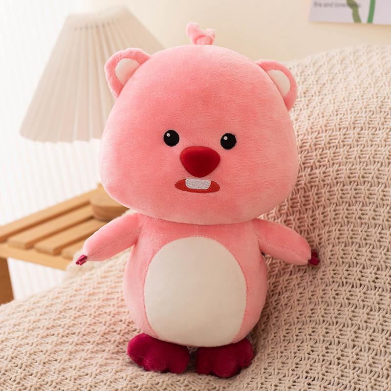 Animal Plush Loopy Soft Short Fur Pp Cotton Filling For Children Gift Dolls