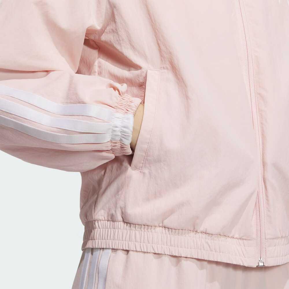 Adidas Pohodlná prodyšná měkká bunda příjemná k pokožce Dámská bunda světle růžová JY7592