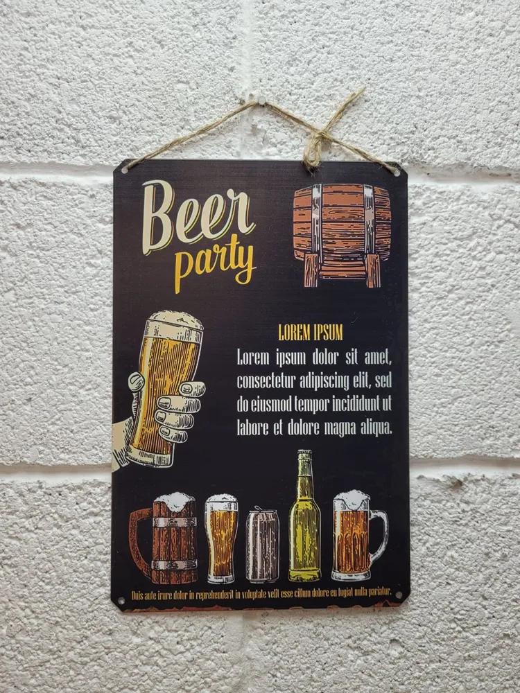 Металлический настенный декор для спорт-бара, Винтажный постер-вывеска для паба