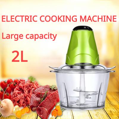 220V 2L 300W Ηλεκτρικός Κόφτης Τροφίμων Μύλος Κρέατος Οικιακής Κουζίνας Γρήγορος Επεξεργαστής Μηχάνημα Κόφτης Πολυλειτουργικός Μίξερ Μπλέντερ Κόφτης