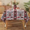 Vintage Oil Painting Tablecloth Tv Cabinet Cover Towel Jacquard Broken Cotton And Linen Cover Household Rectangular Tablecloth