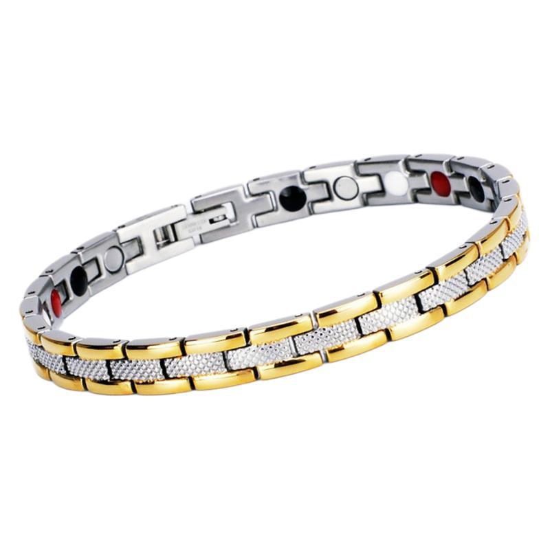 Titanium Steel Jewelry Stainless Steel Magnetic Stone Magnet Titanium Steel Bracelet Ladies
