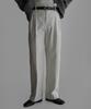Baulopeulodeogteu Corduroy Set-Up Pants [White]