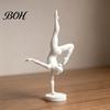 Elegant Dance Lover Gifts 3D Printed Rhythmic Gymnastics Figurine, Modern Minimalist Art Sculpture, Home Office Desk Ornaments Handstand Ballet