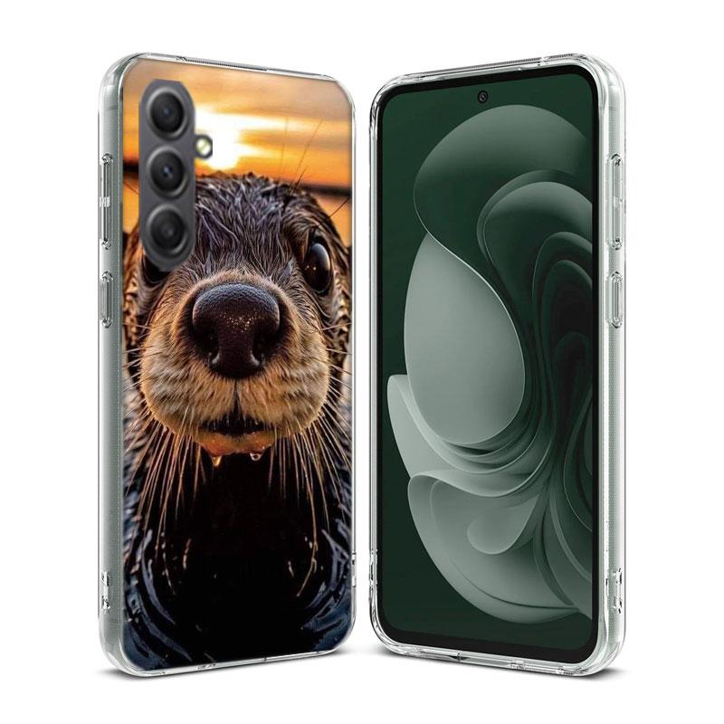Cute Animals Otters Phone Case for Samsung A16 A26 A36 A56 A17 A37 A57 A07 A06 A02S A03 A04S A05S Galaxy Note 20 10 A50S A71 A51