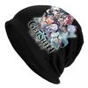 Game Anemo Geo Pyro Hydro Genshin Impact GANYU Bonnet Femme Hip Hop Knit Hat For Winter Warm Cryo Electro Dendro Beanies Caps