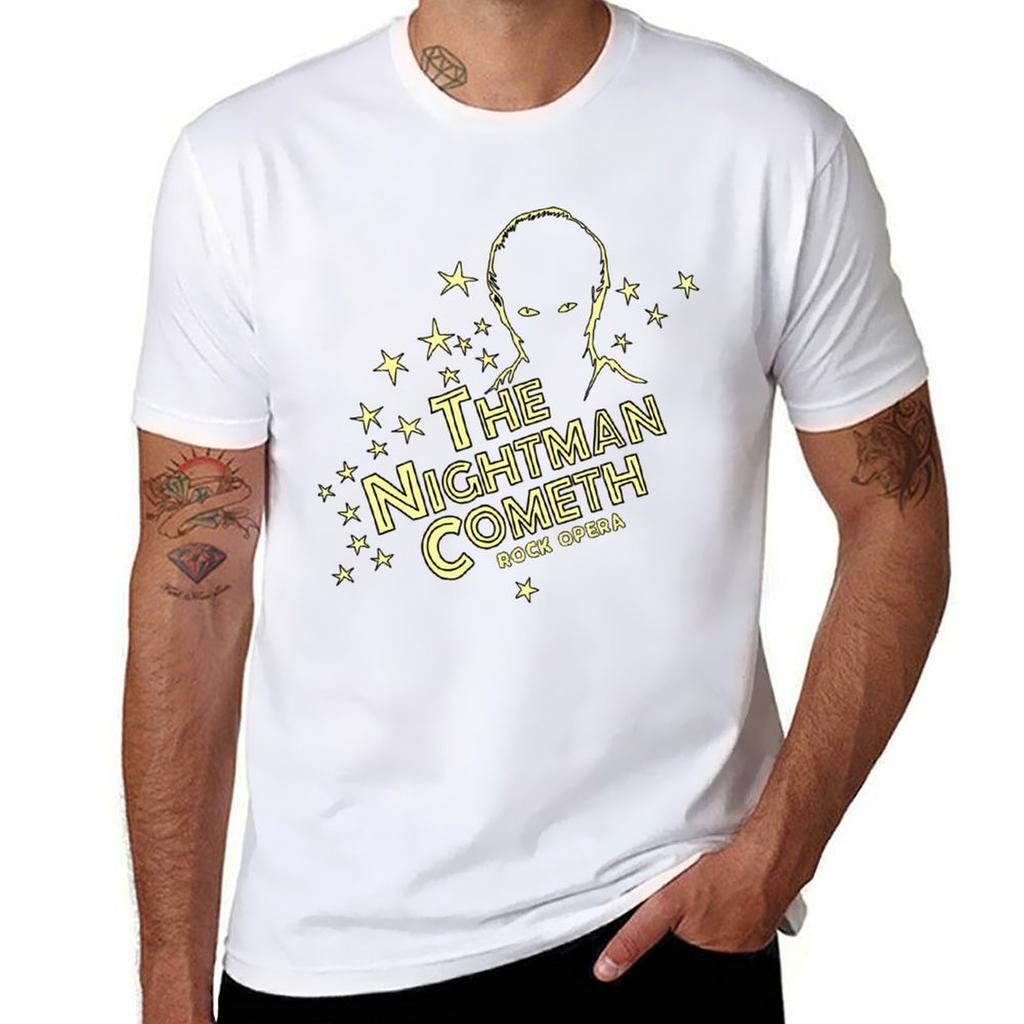 The Nightman Cometh Logo T-shirt T Shirts For Man Graphic Funny Cotton T Shirt Pack T Shirt Personalised T-shirt