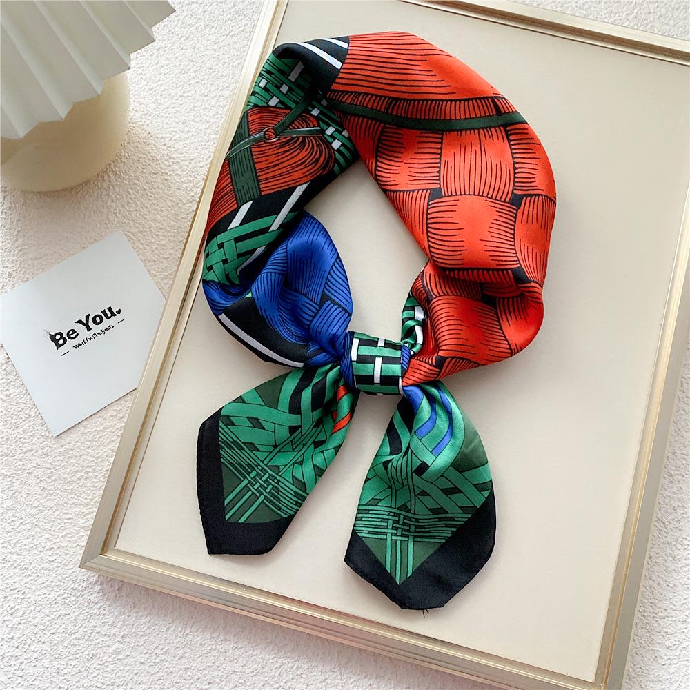 70 Silk Square Scarves for Women - Fashionable Lightweight Neck Protection for Spring, Summer, Autumn. Perfect for Matching Shirts & Ideal for Moms.