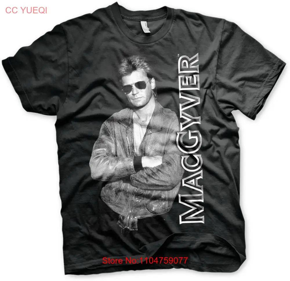 MacGyver Cool T Shirt CBS 1 MG002 H59 13 Vintage Washed Fashion Homme Breathable Top For Everyday Wear Stretched Versatile